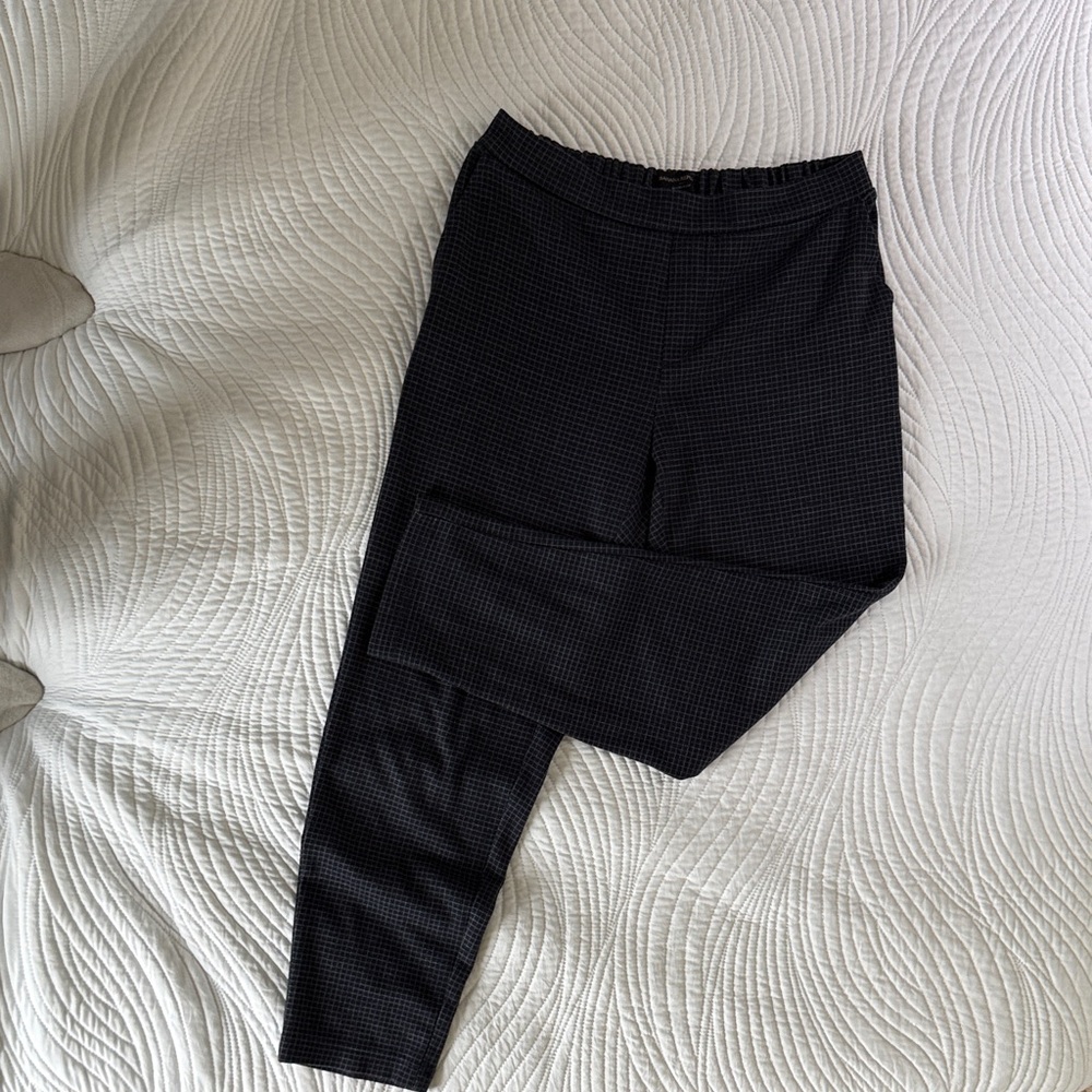 Navy Checkered Pants